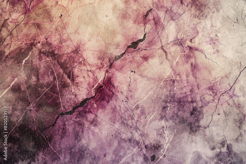 Marble texture, with a vintage, aged look, featuring muted tones of pink and purple