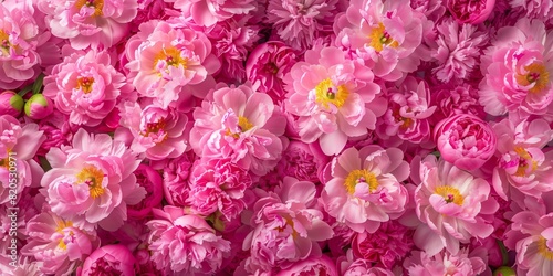 bubblegum pink peony floral flowerwall background photo