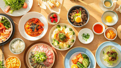A Comprehensive Korean Entertainment Company Diet Plan Illustration