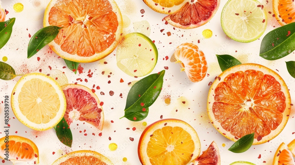 Close-up of a variety of citrus fruits. Close-up of a variety of citrus fruits.