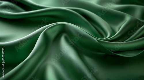 Abstract metallic green background 3d rendring High quality photo