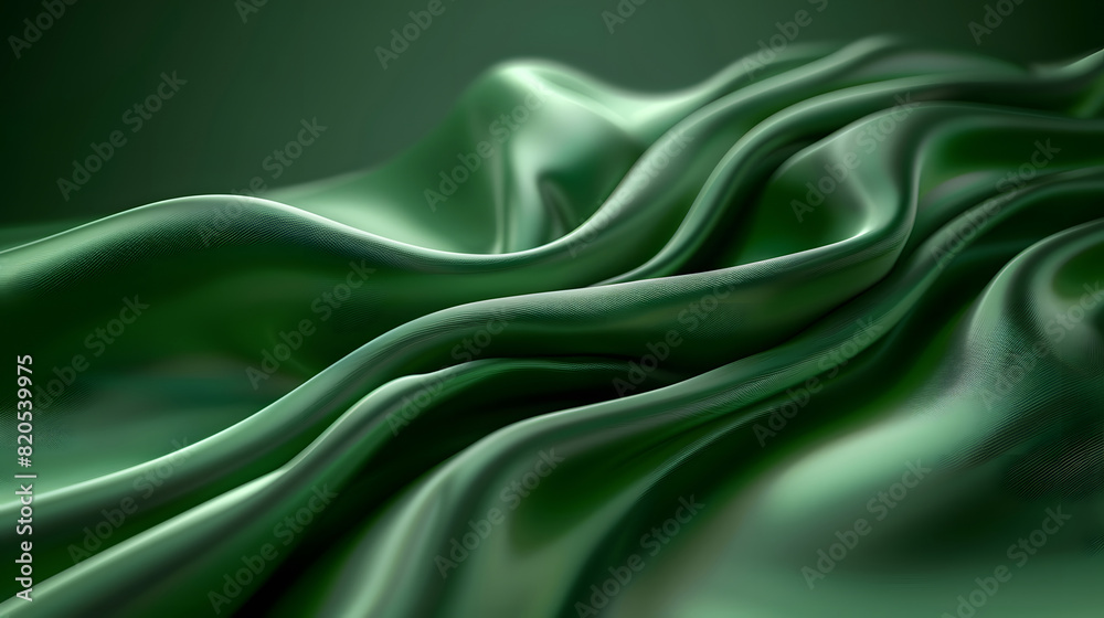 Obraz premium Abstract metallic green background 3d rendring High quality photo