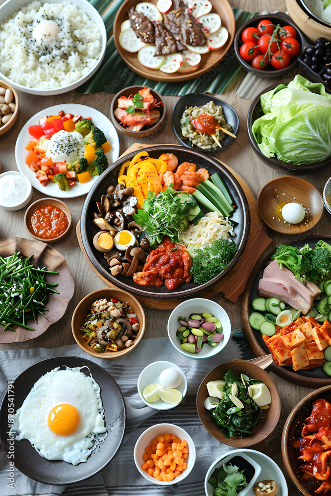 A Comprehensive Korean Entertainment Company Diet Plan Illustration