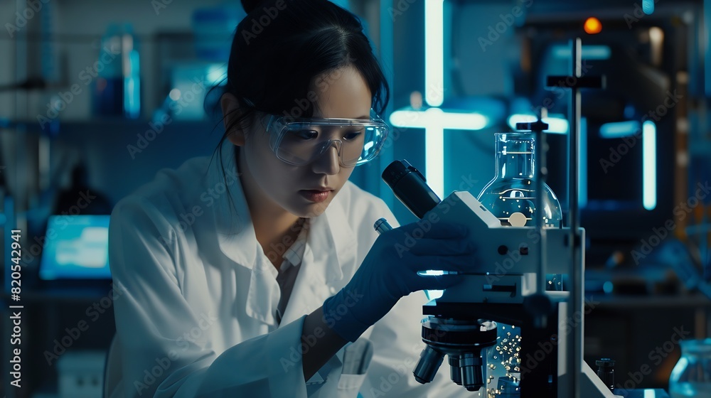 Ai engineering female stem engineer using artificial intelligence to design micro electronics in the lab : Generative AI Ai engineering female stem engineer using artificial intelligence to design micro electronics in the lab : Generative AI
