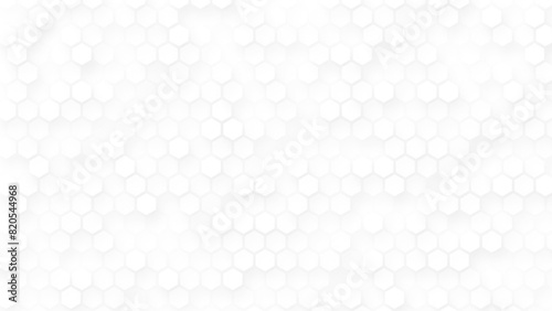 Abstract. Embossed Hexagon , Honeycomb white background light and shadow. Vector.