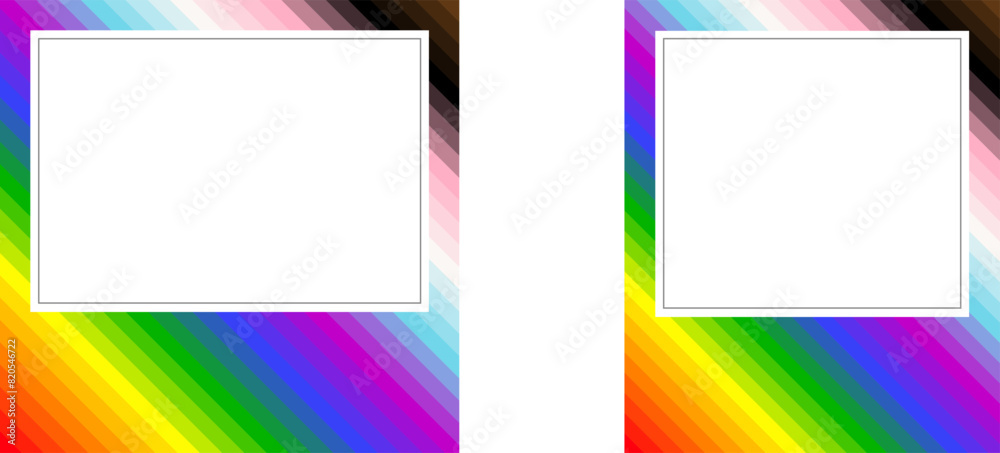 Fototapeta premium LGBTQ+ Pride Flag Frame