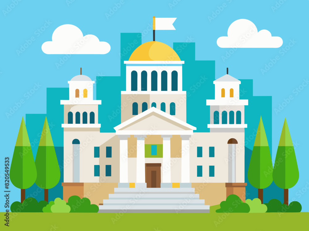 City Hall vector illustration 