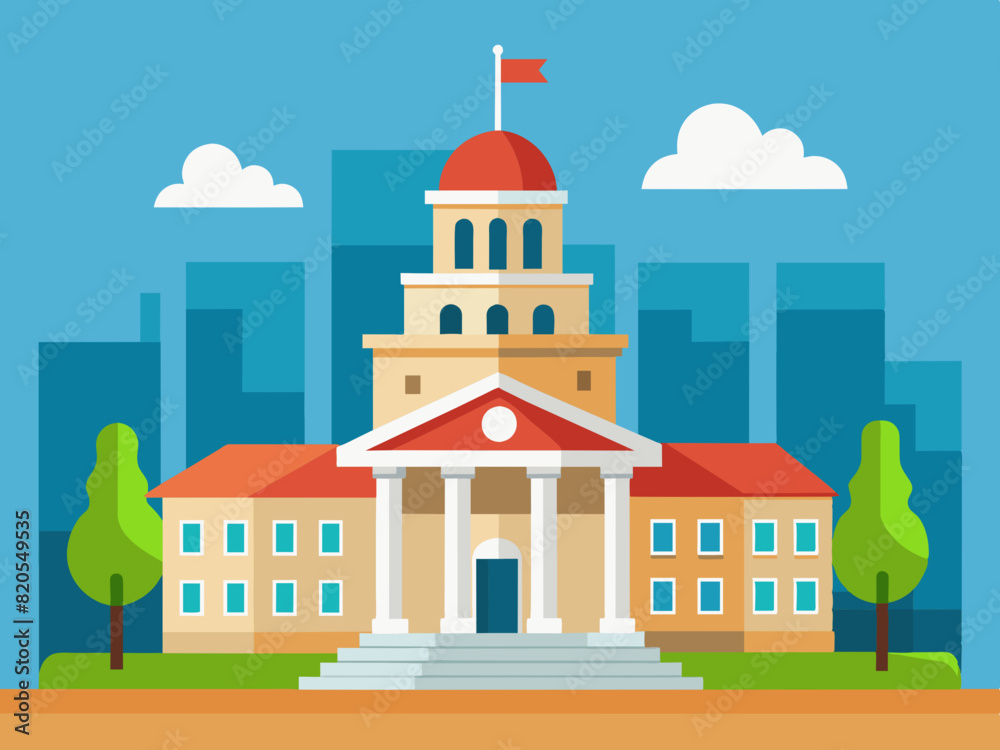 City Hall vector illustration 