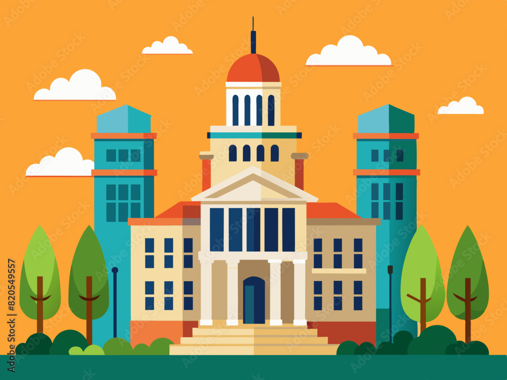 City Hall vector illustration 
