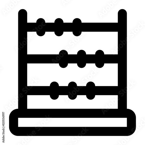 abacus icon for illustration