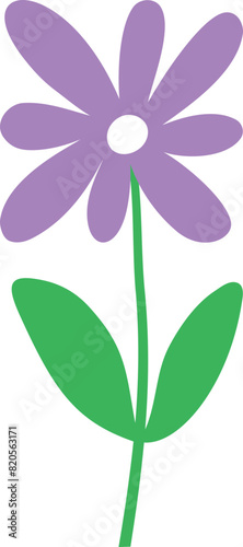 Cute flower element vector