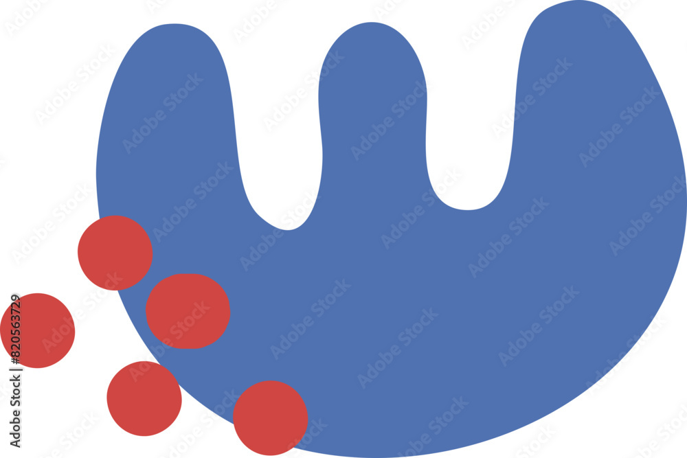 Organic shape element vector Organic shape element vector