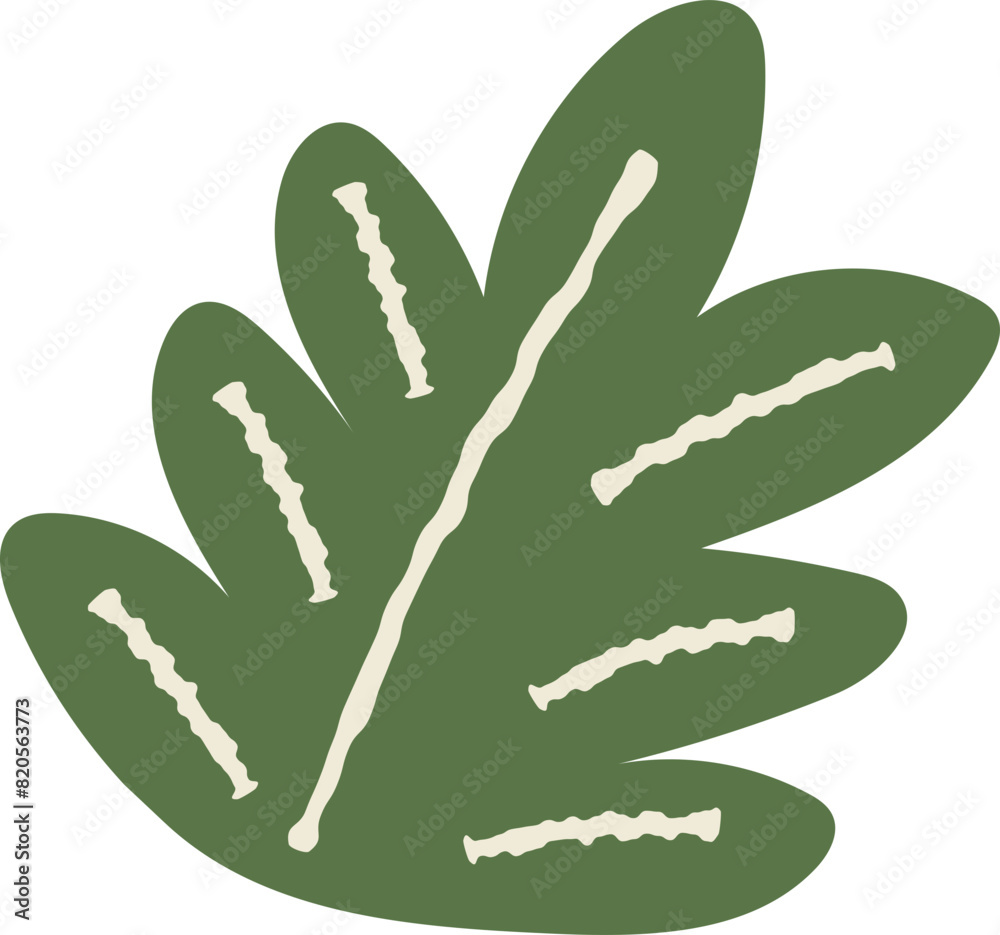 Fototapeta premium Green Leaf element vector