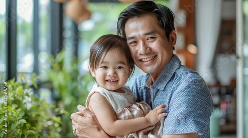 Happy Thai family enjoying time together outdoors, symbolizing family love, bonding, and togetherness, perfect for promoting family values and outdoor lifestyle on stock photo platforms.