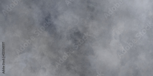 Concrete wall white color for background. Smoke picture in soft focus. Vignette texture in black and white color.  Old grunge textures with scratches and cracks. Vintage background with space for text