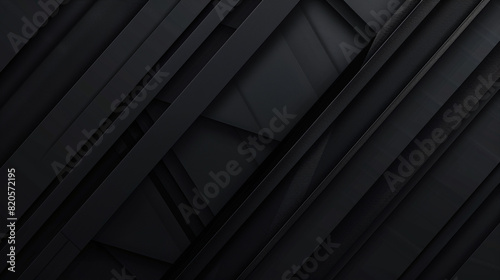 Modern black square tech corporate abstract technology background design banner pattern presentation background web template. material in white squares shapes in random geometric pattern.