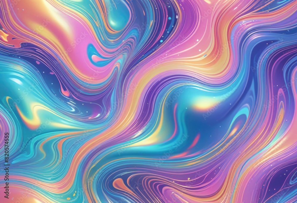 Obraz premium a seamless trendy iridescent rainbow foil texture as the background