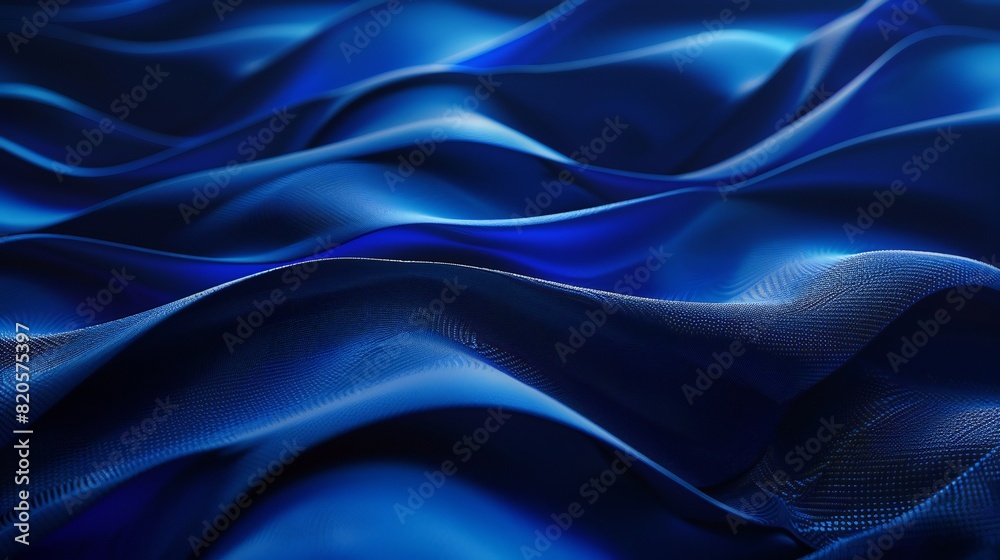 Obraz premium Dynamic wavy vector background design in deep blue hues, perfect for modern and sophisticated projects.