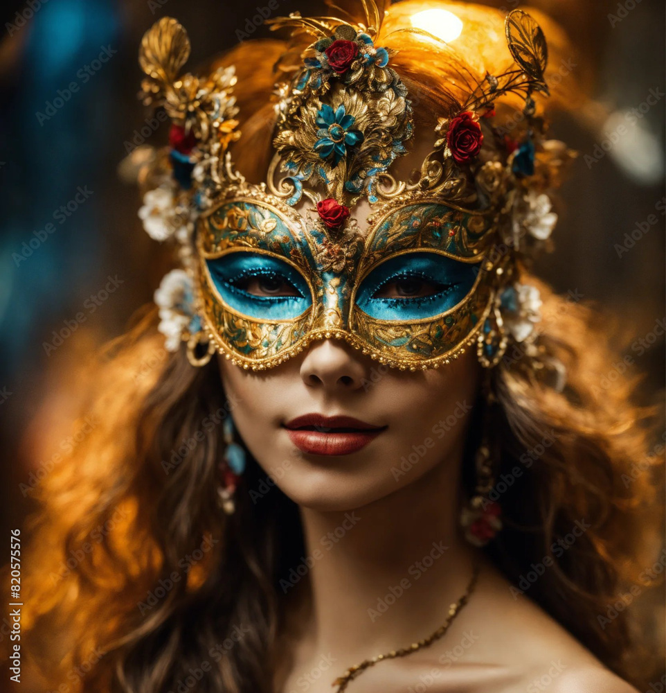 woman in mask