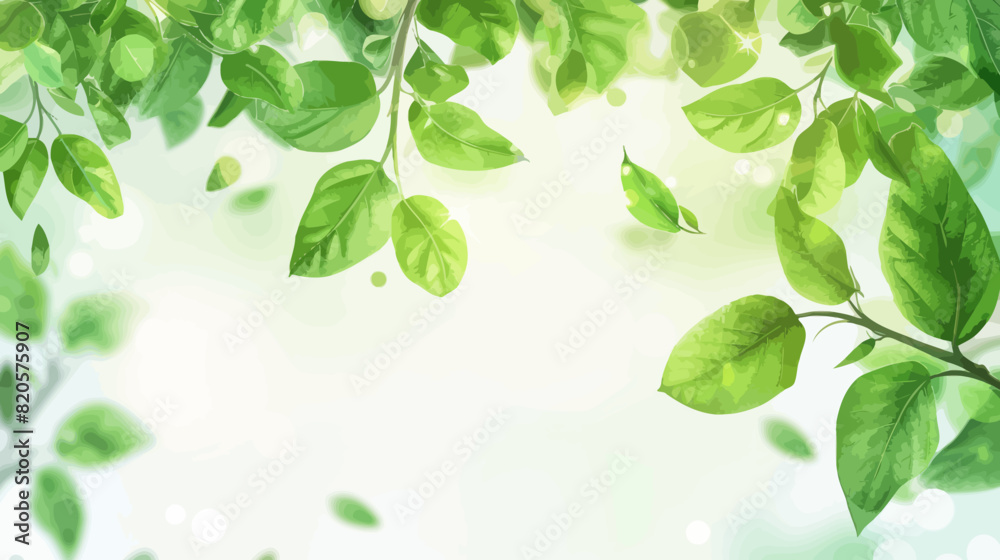 a close up of a tree branch with green leaves a close up of a tree branch with green leaves