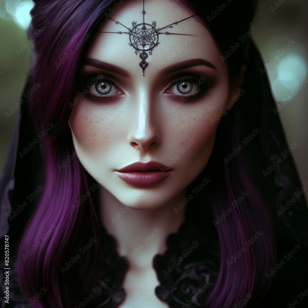 portrait of a gothic woman portrait of a gothic woman