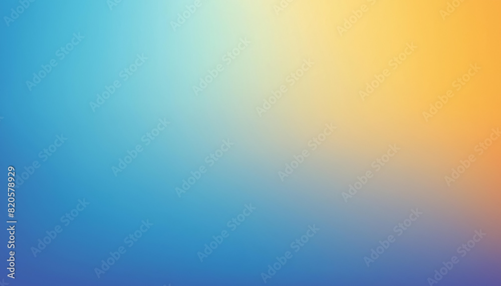 Obraz premium blurry gradient blue yellow smooth aura abstract plain background