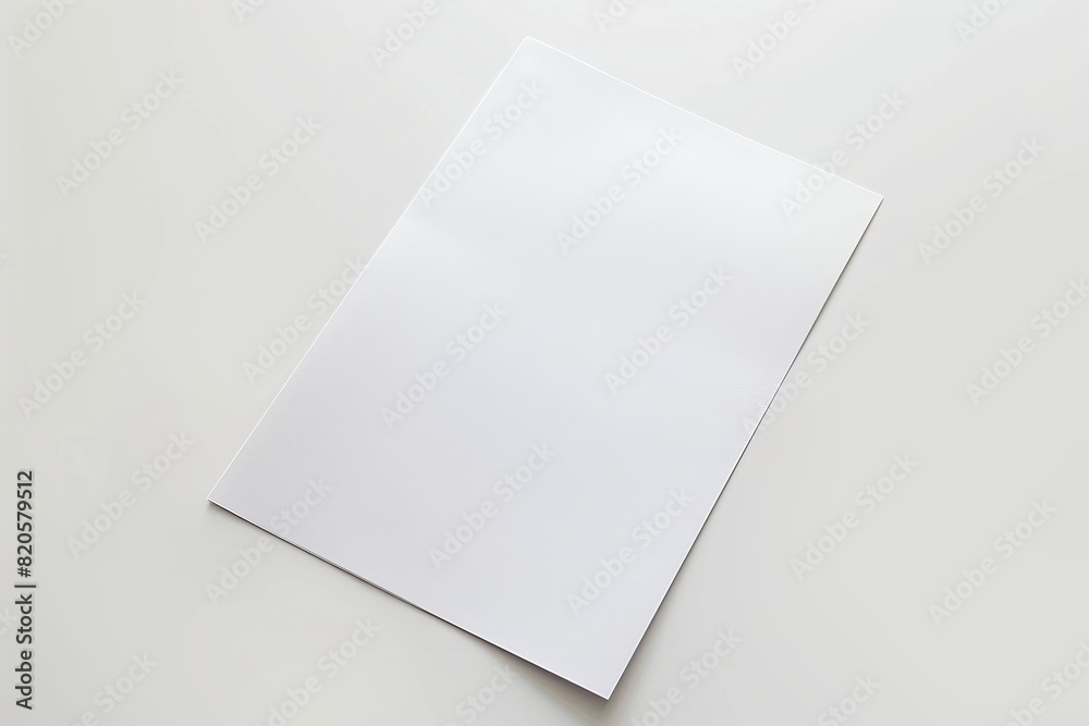 Paper Mockup on Isolated Background created with Generative AI