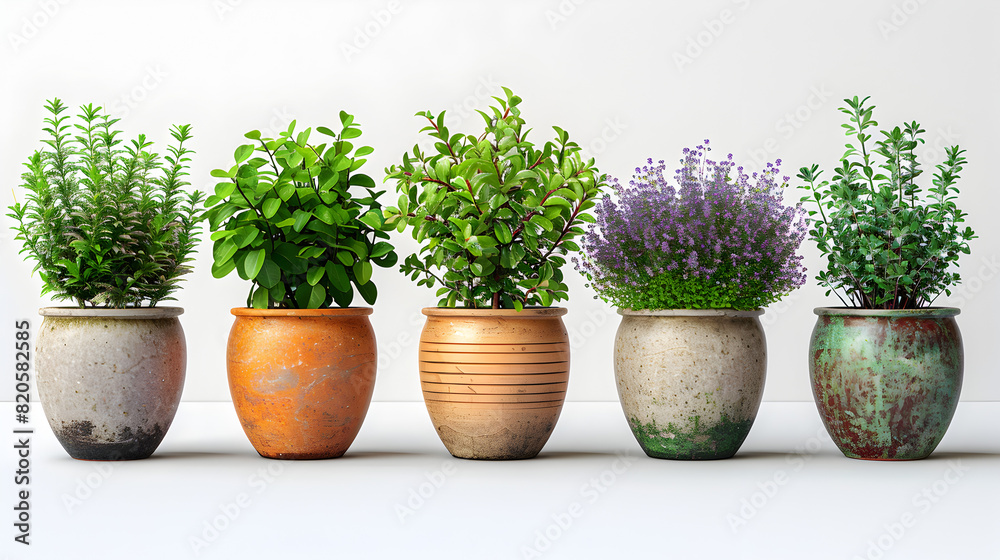 grass in flowerpot