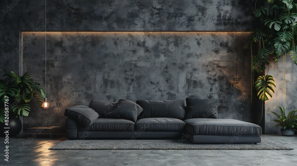 Contemporary house background provides the perfect setting for a chic living room wall poster and frame mockup. Contemporary house background provides the perfect setting for a chic living room wall poster and frame mockup.