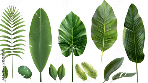 Natural Tropical Green Leaves