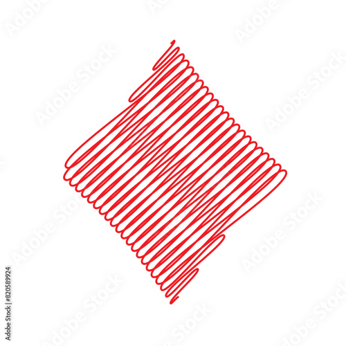 diamonds symbol thread line vector illustration