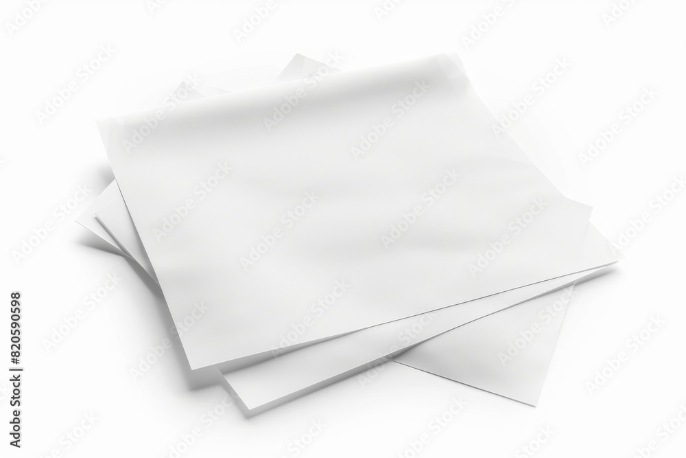 Paper Mockup on Isolated Background created with Generative AI Paper Mockup on Isolated Background created with Generative AI