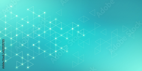 Abstract background with a geometric pattern of triangle shapes. Graphic design element photo