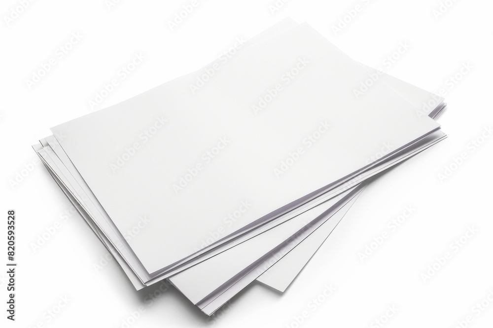 Paper Mockup on Isolated Background created with Generative AI Paper Mockup on Isolated Background created with Generative AI