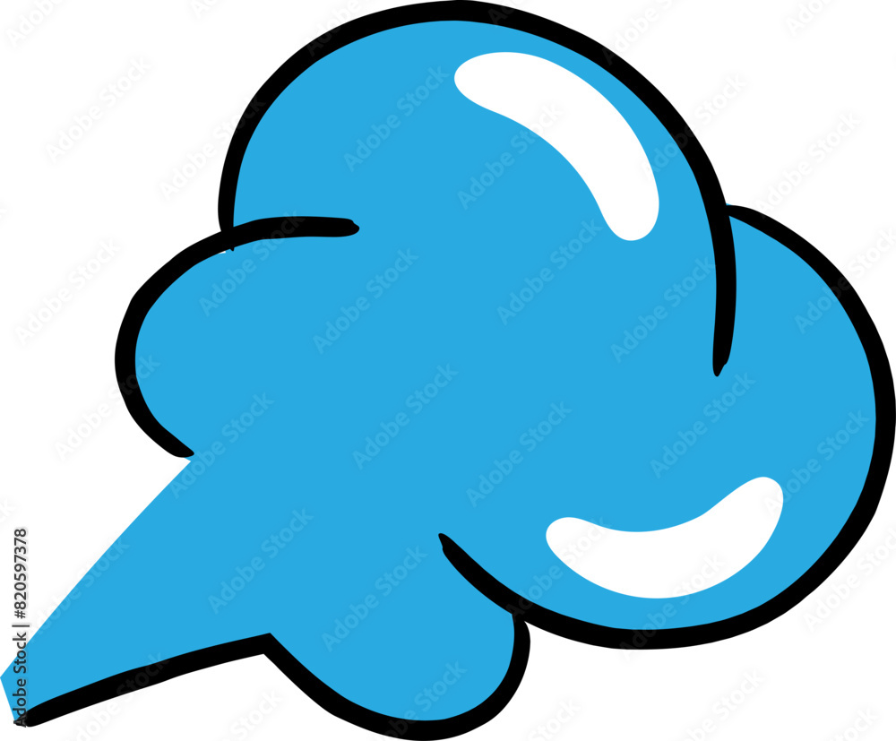 Obraz premium Speech bubble element vector