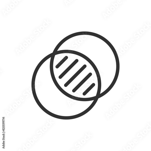 Image superimposition, linear icon, color superimposition and color matching. Image editing tool. Line with editable stroke