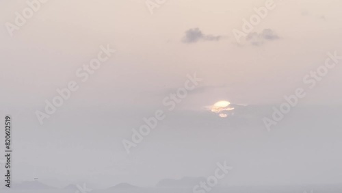 沖縄 首里の展望台から見た夕景