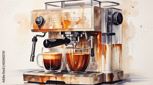 Coffee Roaster Machine - Sketch coffee beans photo