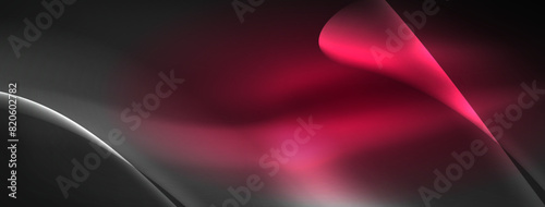 Lines and waves with neon light effect background for wallpaper, business card, cover, poster, banner, brochure, header, website