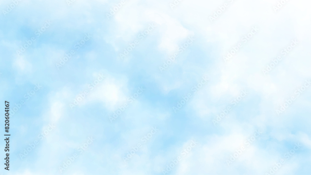 Blue sky and white clouds background. 