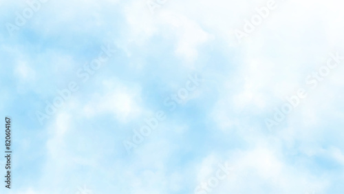 Blue sky and white clouds background. 