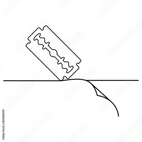 Razor blade vector.eps