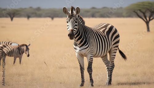 A Zebra In A Safari Setting Upscaled 24 photo