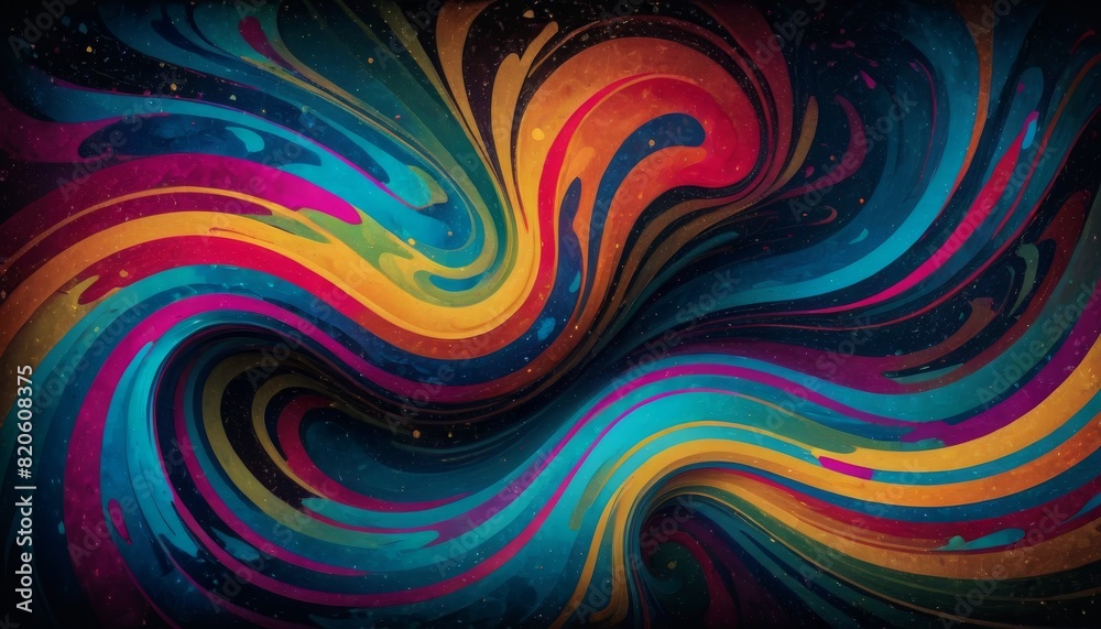 Mesmerizing swirls of vivid colors blending in a seamless abstract pattern, creating a dynamic and artistic visual effect.. AI Generation Mesmerizing swirls of vivid colors blending in a seamless abstract pattern, creating a dynamic and artistic visual effect.. AI Generation