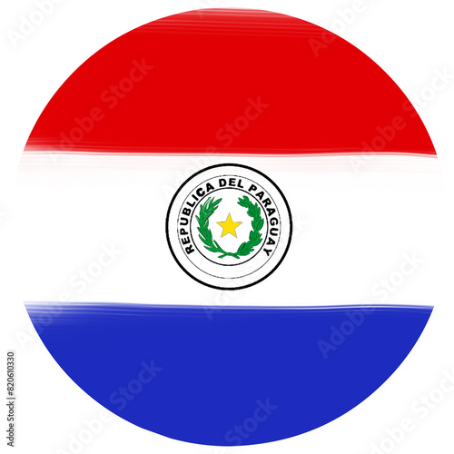 paraguayan flag with painted strokes in a circle Free Download paraguayan flag with painted strokes in a circle - GFXLoad