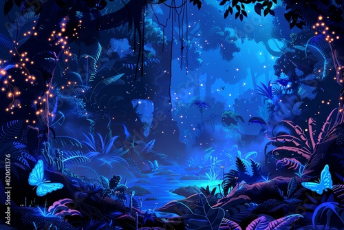 Mystical Forest Background