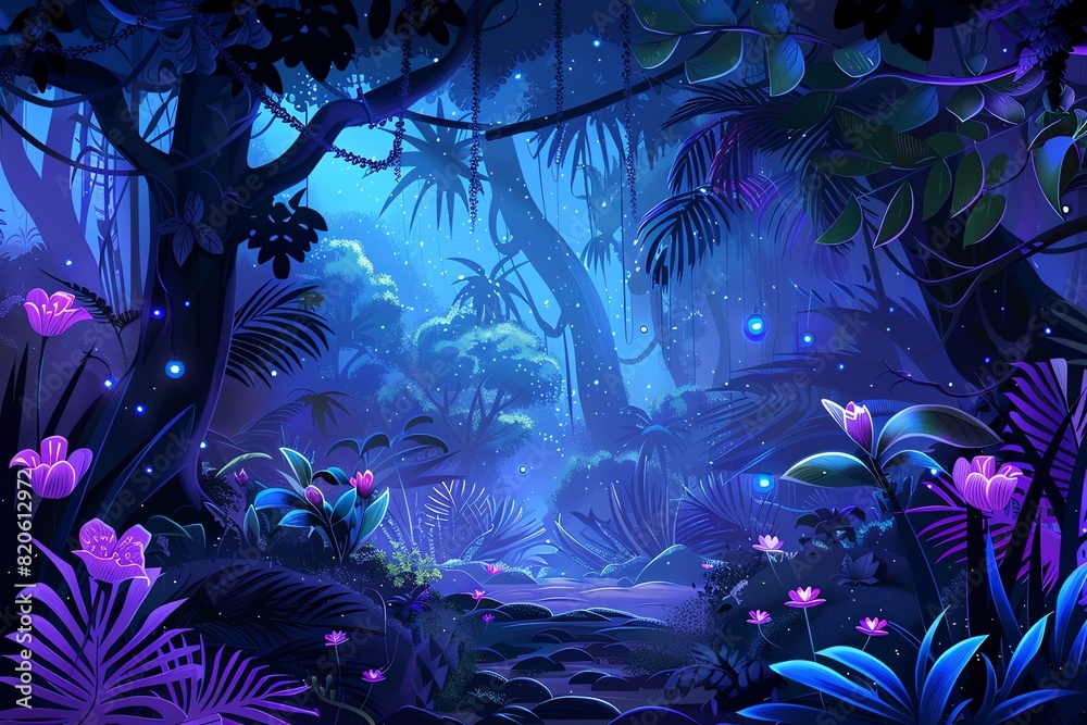 Fototapeta premium Mystical Forest Background