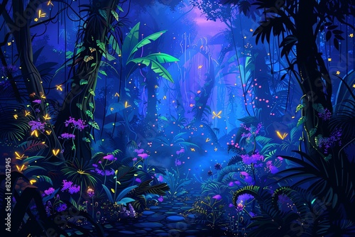 Mystical Forest Background © DudeDesignStudio