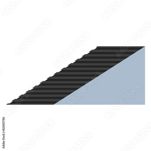 Door blocker vector cartoon illustration isolated on a white background.