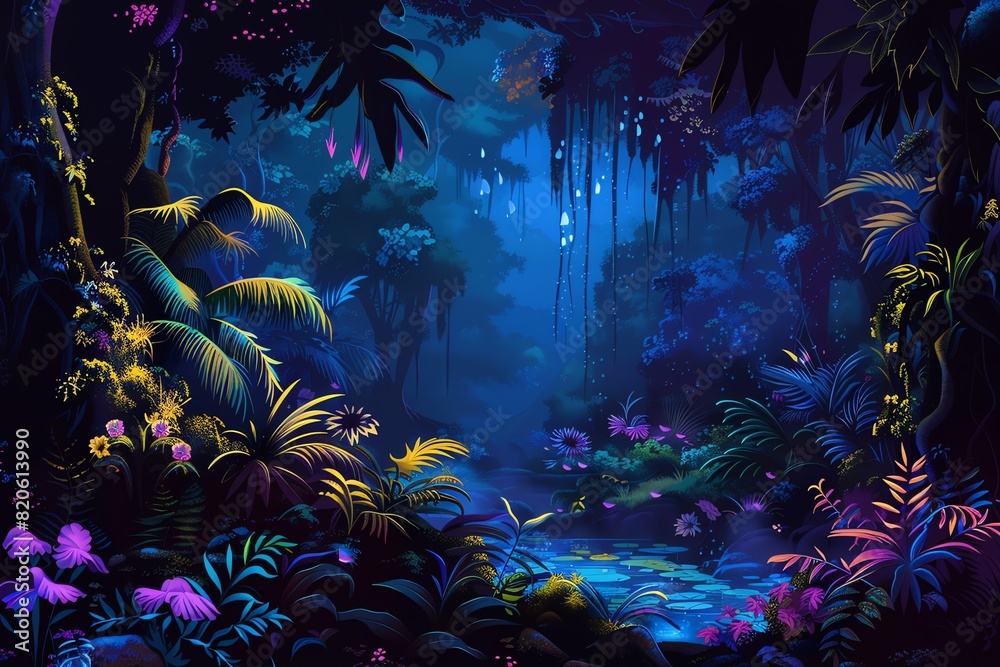 Obraz premium Mystical Forest Background